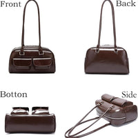 Trendy Women's Handbags PU Leather Vintage Tote Bags