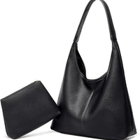 Slouchy Hobo Crossbody Bag Black