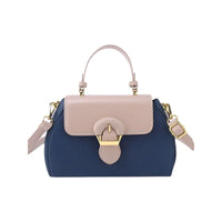 Women's Vintage Contrast Colour Shoulder Bag | PU Leather Crossbody Handbag for Everyday Use
