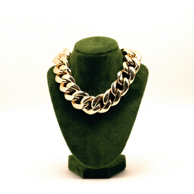 Gold Chain Statement Necklace