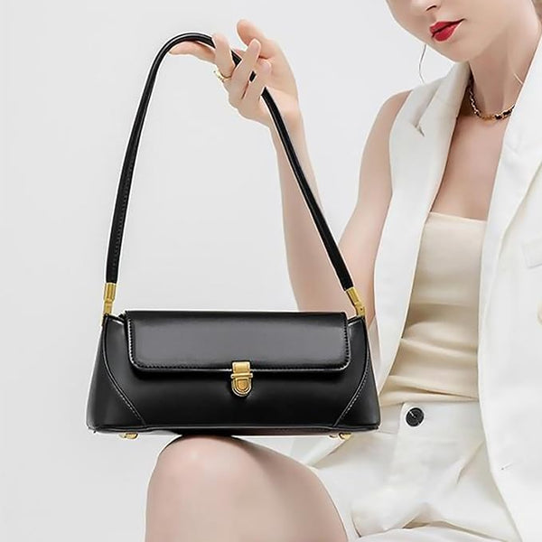 Vintage Small Shoulder Bag Black Interior