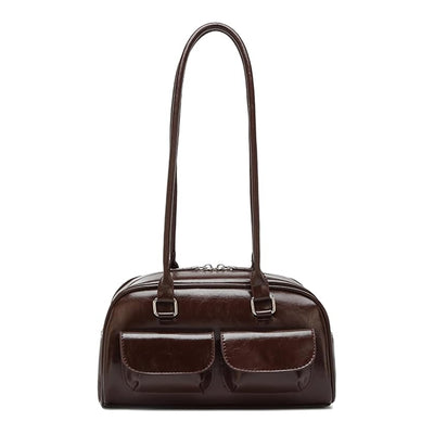 Trendy Women's Handbags PU Leather Vintage Tote Bags